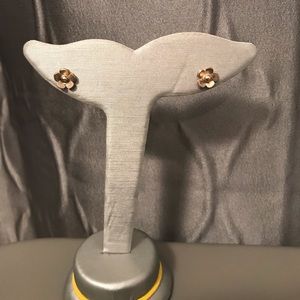 Handmade Sterling silver flower earrings